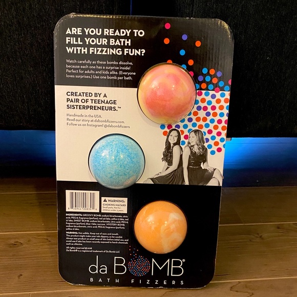 πππda BOMB Bath Frizzers 3 Pack Surprise Inside - Picture 2 of 3